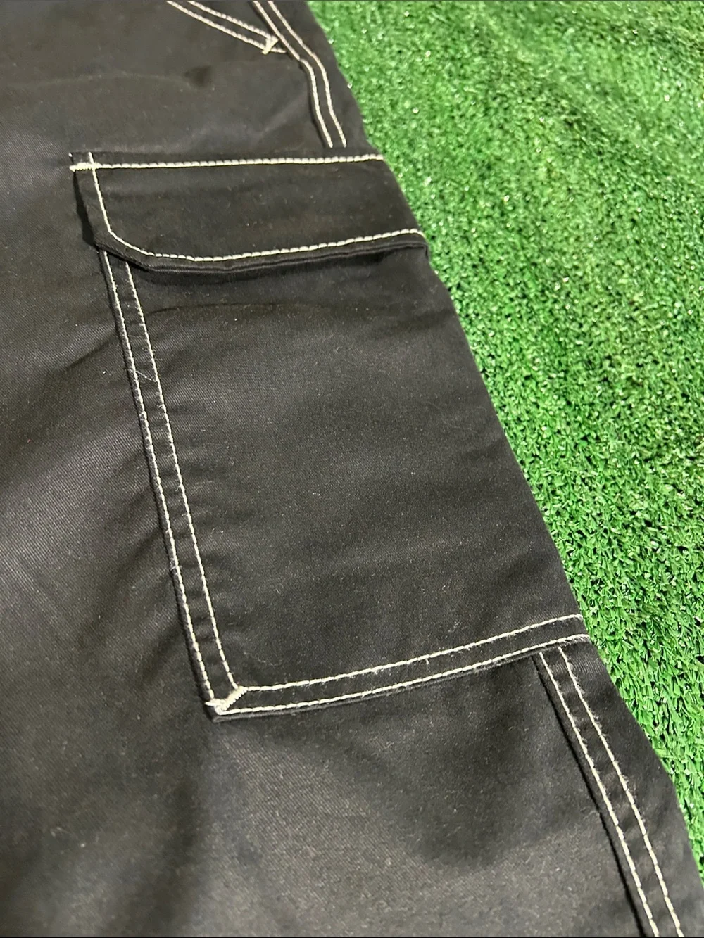 True Religion Brand Jeans waist 36 Men's Black Cargo Work Pants NWT